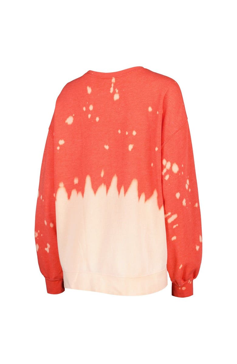 GAMEDAY COUTURE Women's Gameday Couture Red Wisconsin Badgers Twice As Nice Faded Dip-Dye Pullover Sweatshirt, Alternate, color, 