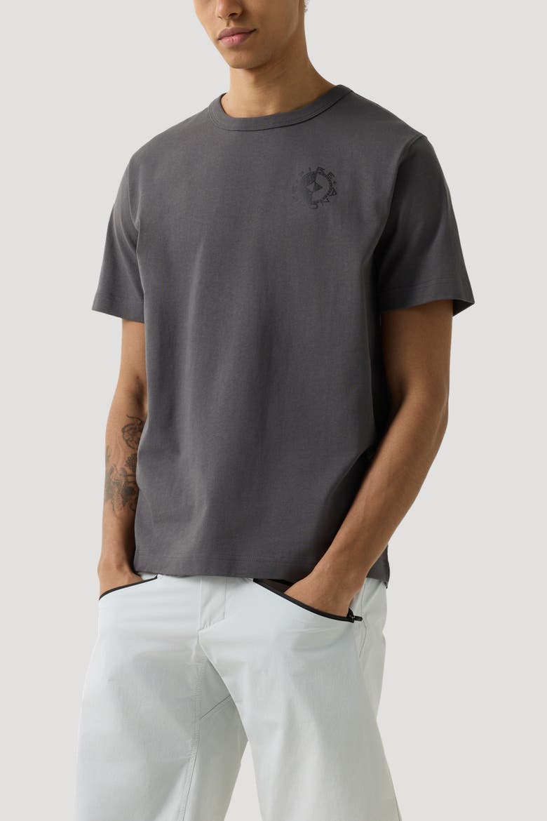 T-Shirt Lino, Alternate, color, Anthracite