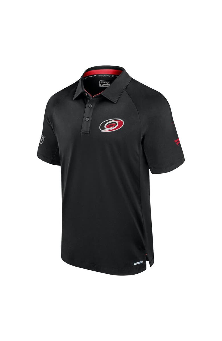FANATICS Men's Fanatics  Black Carolina Hurricanes Authentic Pro Rink Polo, Alternate, color, 