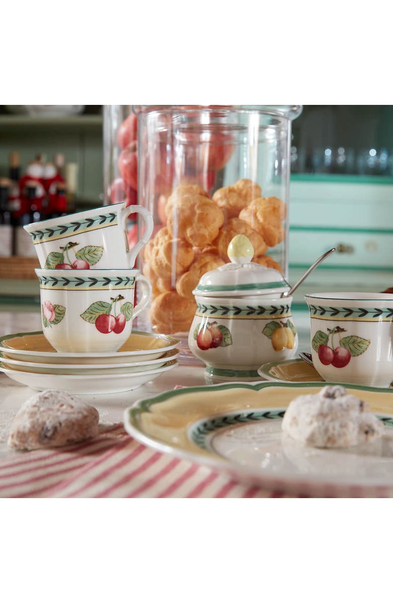 Villeroy & Boch French Garden Fleurence Breakfast Cup, Alternate, color, White