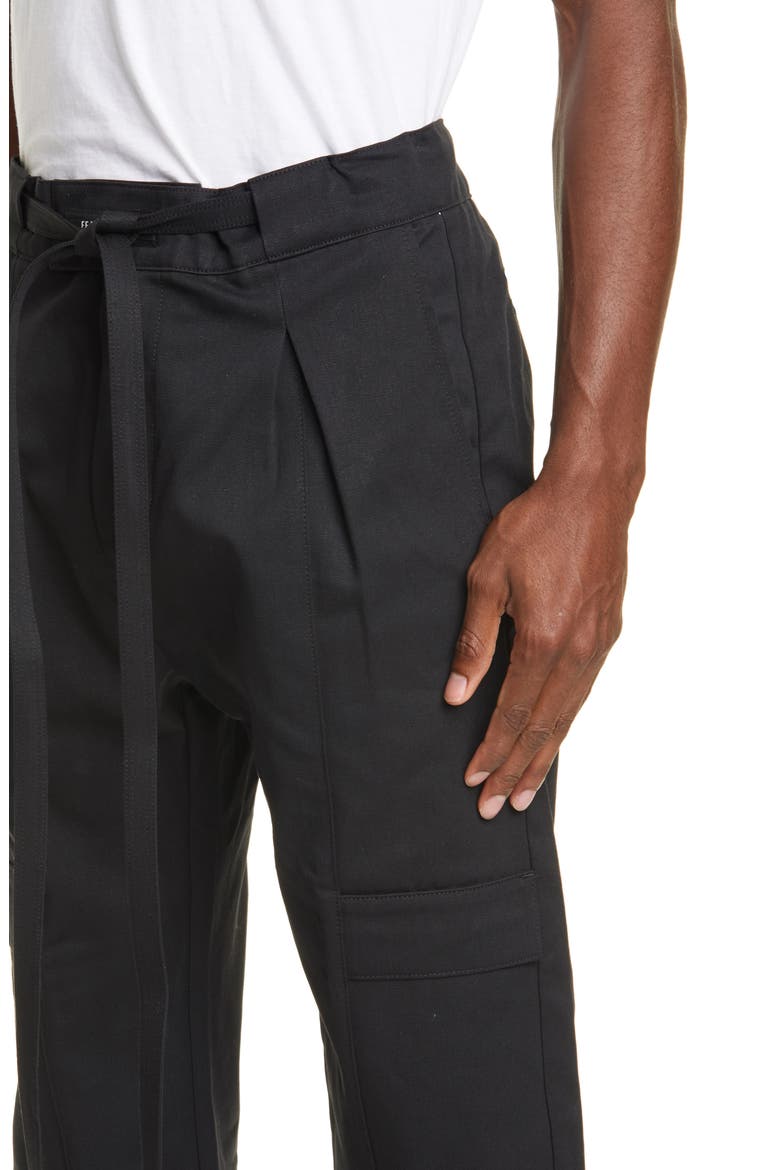Baggy Cargo Pants, Alternate, color, BLACK