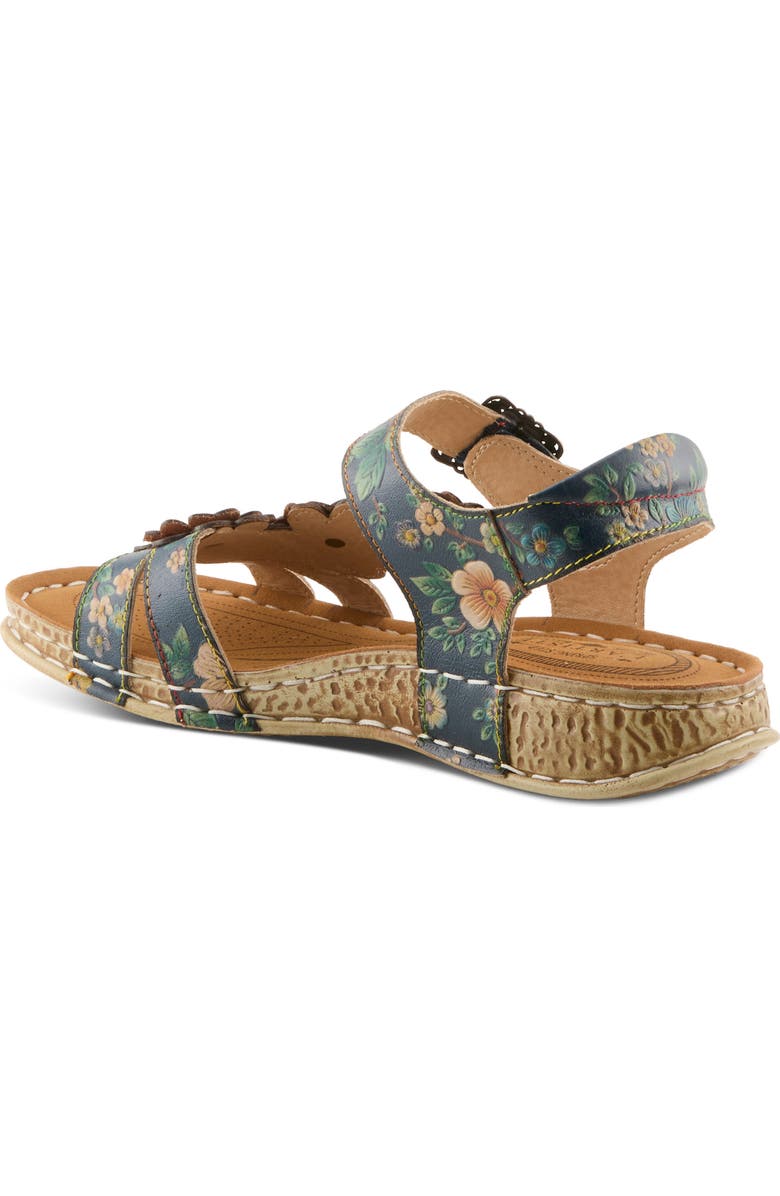 L'Artiste by Spring Step Off Center Sandal, Alternate, color, Navy Multi