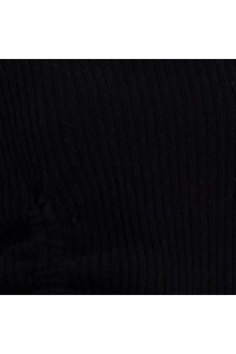 Rouched High Neck Long Sleeve Jumper, Alternate, color, BLACK