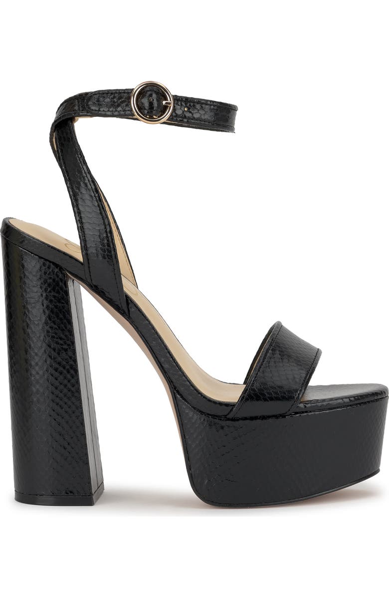 Jessica Simpson Axtyn Ankle Strap Platform Sandal, Alternate, color, Black