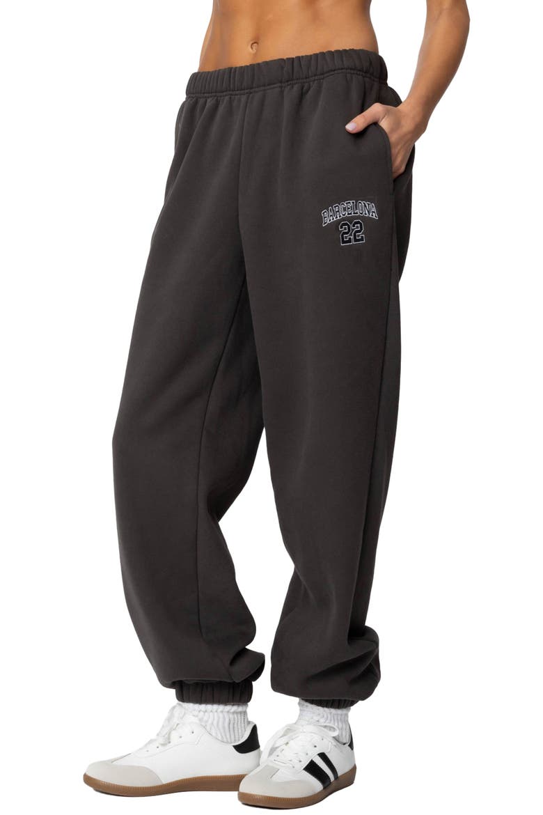Barcelona Oversize Sweatpants, Alternate, color, DARK-GRAY