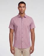 Lords of Harlech Mud Geo Mens Printed Button Up Shirt