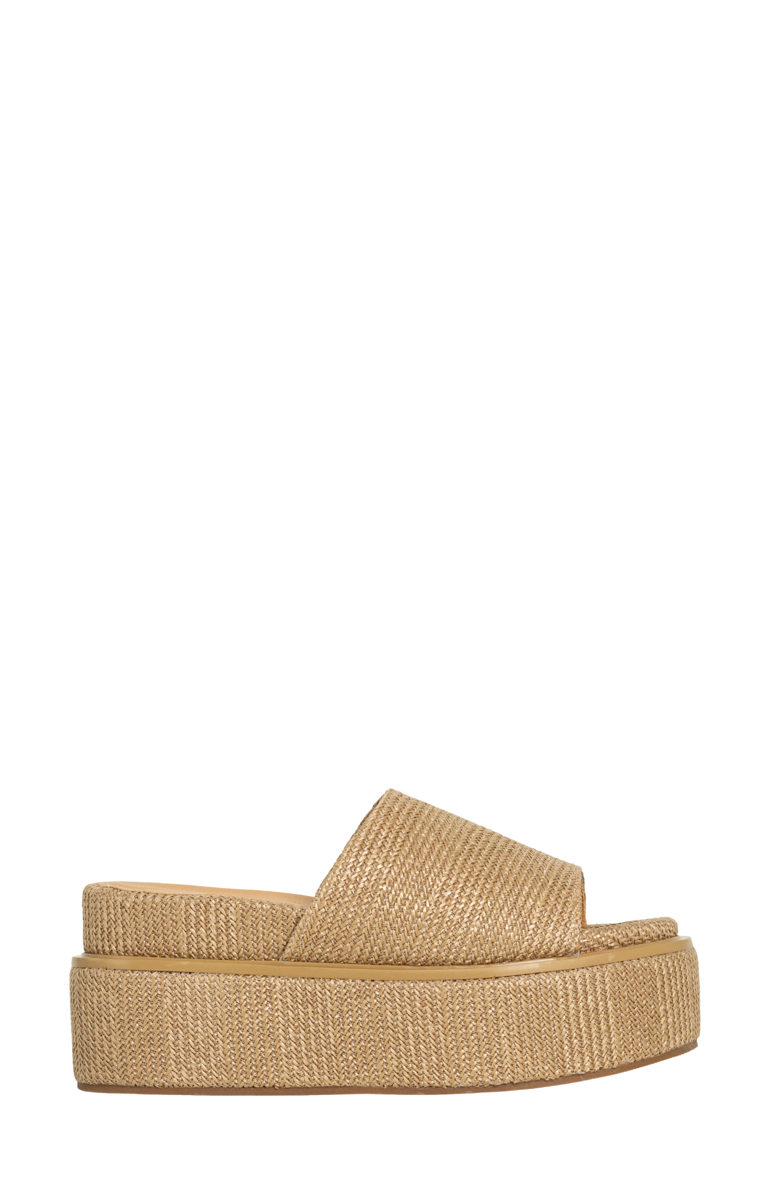 SHUSHOP Lexie Platform Slide Sandal, Alternate, color, Natural