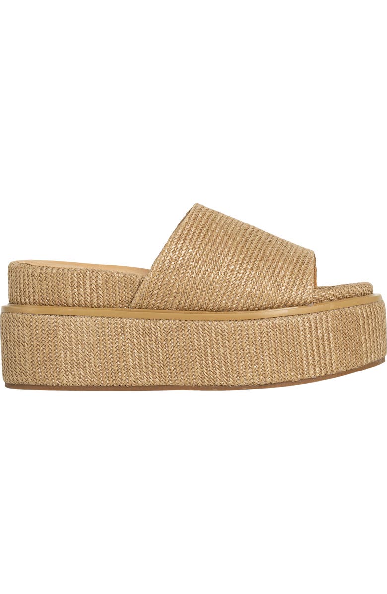 SHUSHOP Lexie Platform Slide Sandal, Alternate, color, Natural