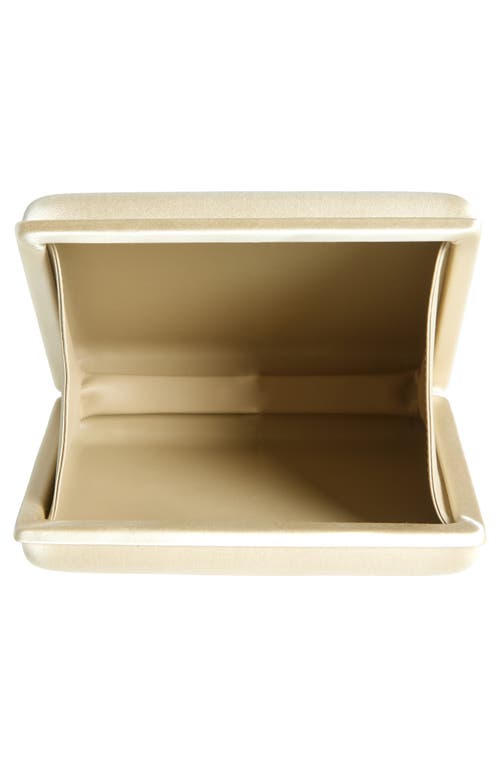 Totême Toteme Satin Box Clutch In Ecru
