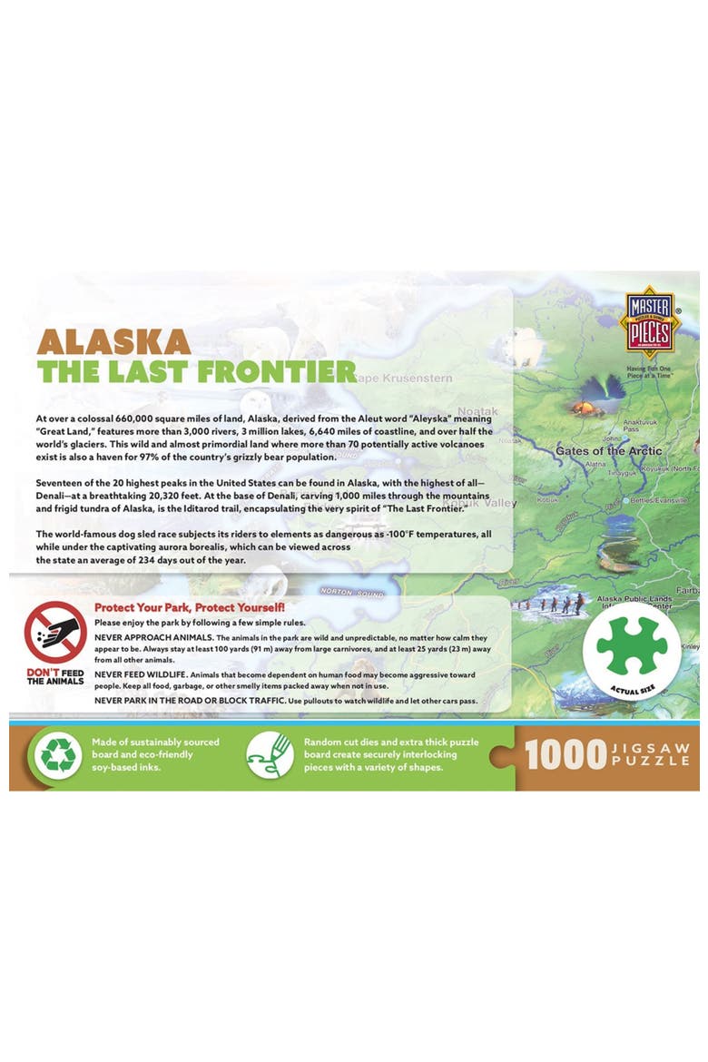 Alaska Last Frontier 1000 Piece Puzzle, Alternate, color, Multicolor