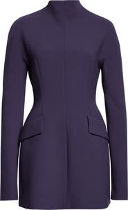 SPORTMAX Tefrite Long Sleeve Stretch Gabardine Sheath Dress