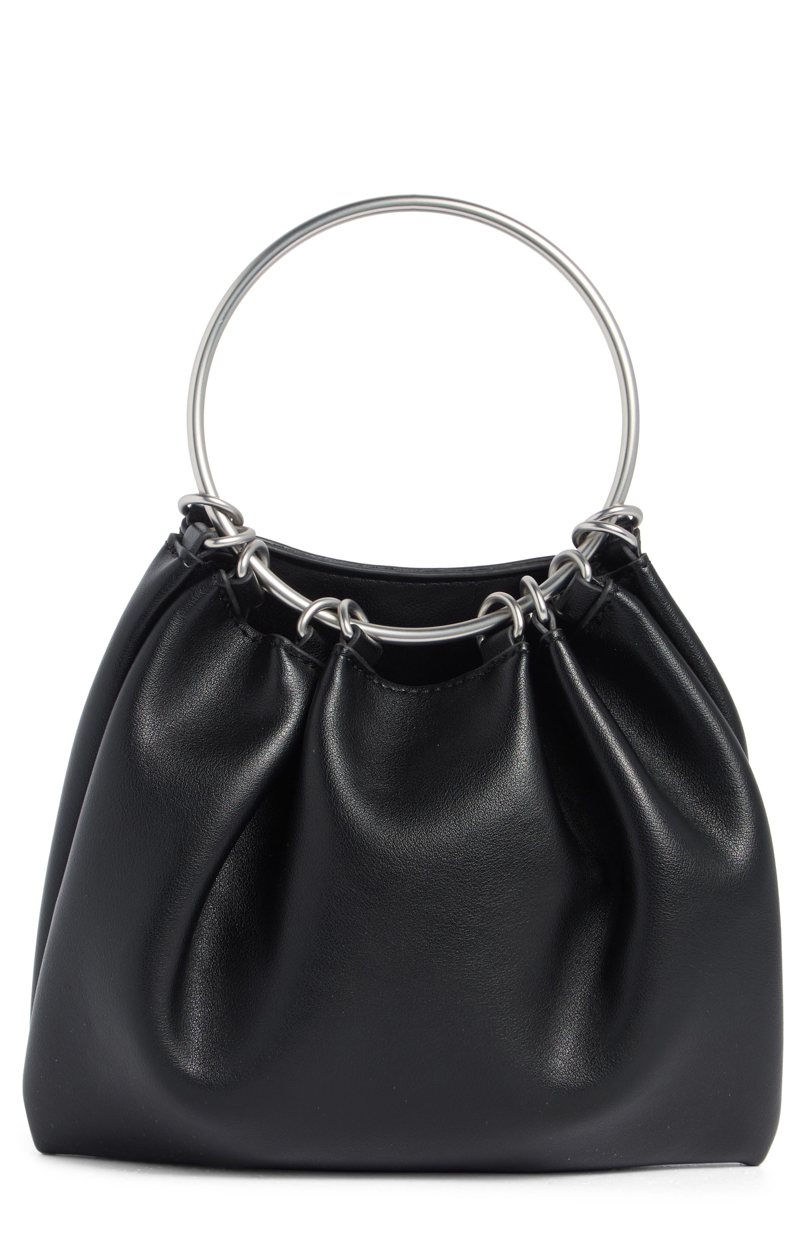 BCBG Ring Top Handle Clutch