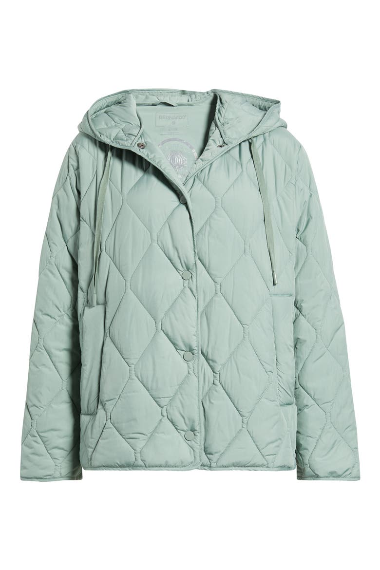 Ashbury Diamond Quilted Hooded Liner Jacket, Alternate, color, COOL SAGE