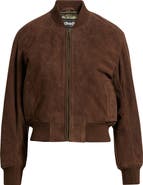 Schott NYC Suede Bomber Jacket