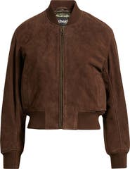 Schott NYC Suede Bomber Jacket