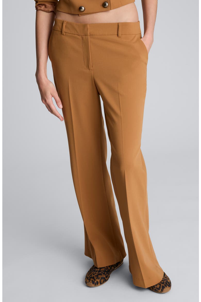Flare Leg Pants, Main, color, RICH UMBER