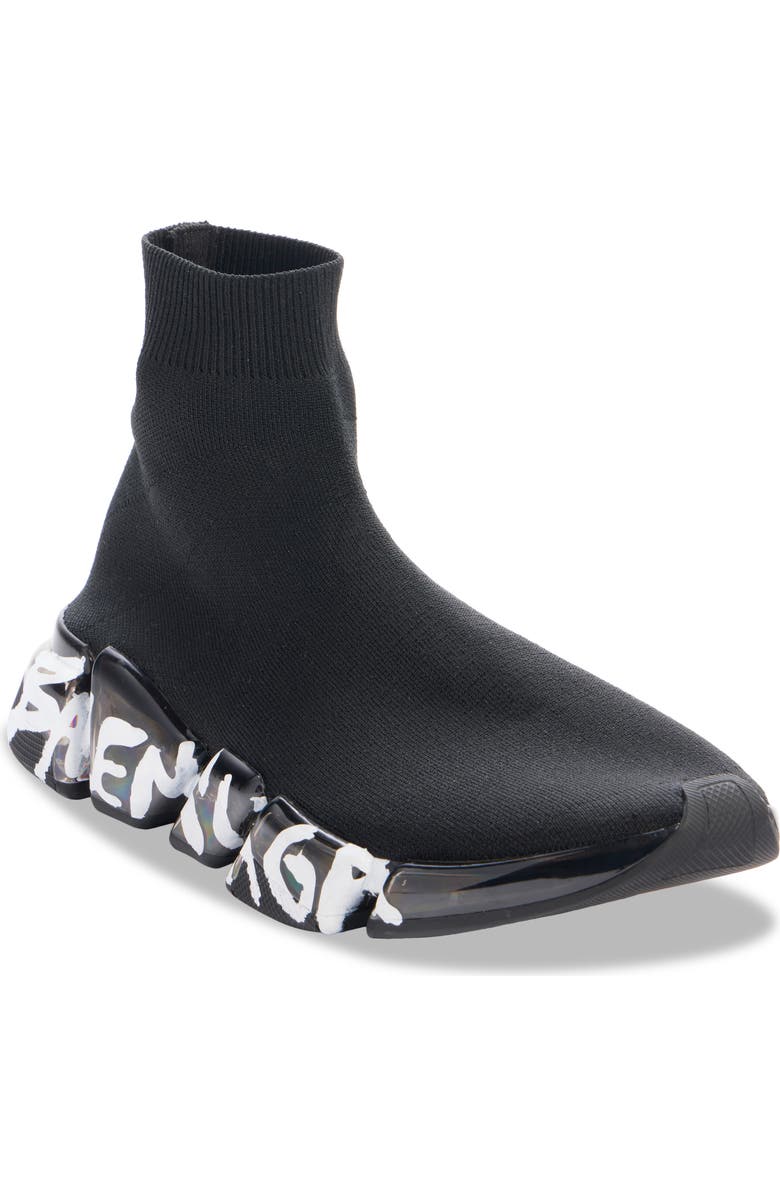 Balenciaga Speed 2.0 LT Sock Sneaker, Main, color, Black/ Black/ White