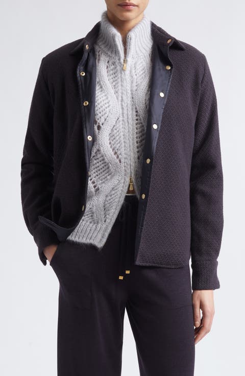 Padded Wool Shirt Jacket