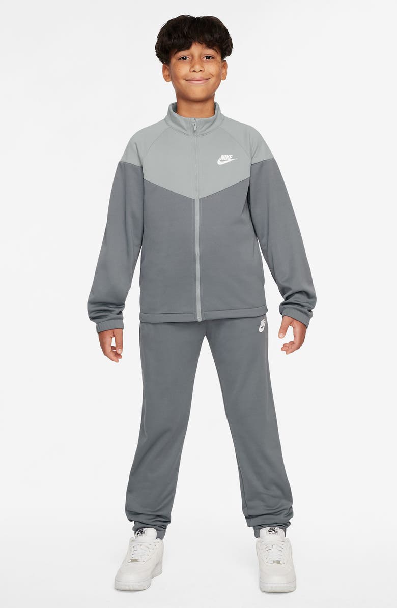 Nike Kids' Sportswear Dri-FIT Track Jacket & Pants Set, Main, color, Smoke Grey/ Smoke Grey/ White