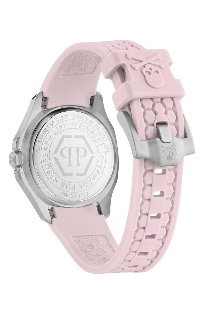 PHILIPP PLEIN Spectre Silicone Strap Watch, 38mm x 45mm, Alternate, color,