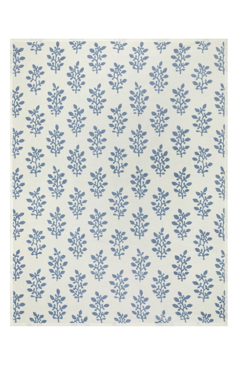 ChappyWrap Garden Gate Throw Blanket, Alternate, color, Blue