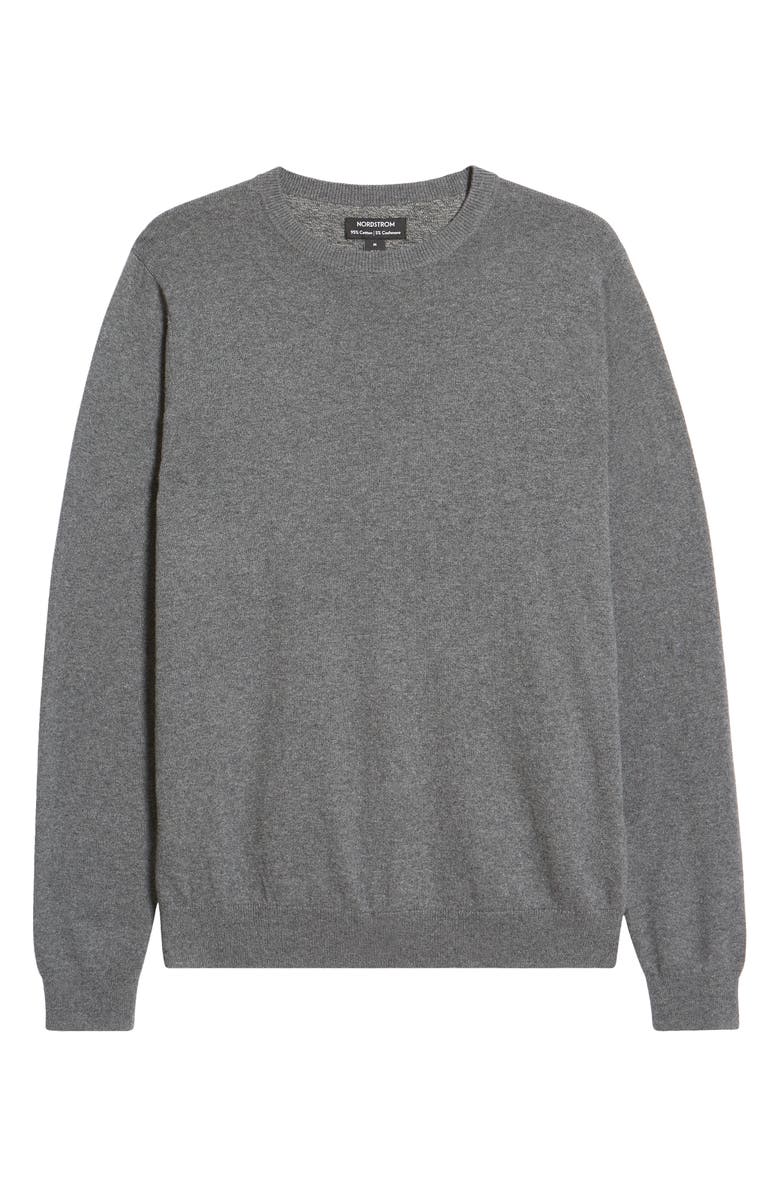 Nordstrom Cotton & Cashmere Crewneck Sweater, Alternate, color,