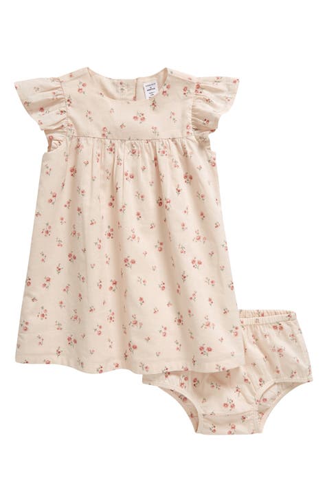 Flutter Sleeve Dress & Bloomers (Baby)