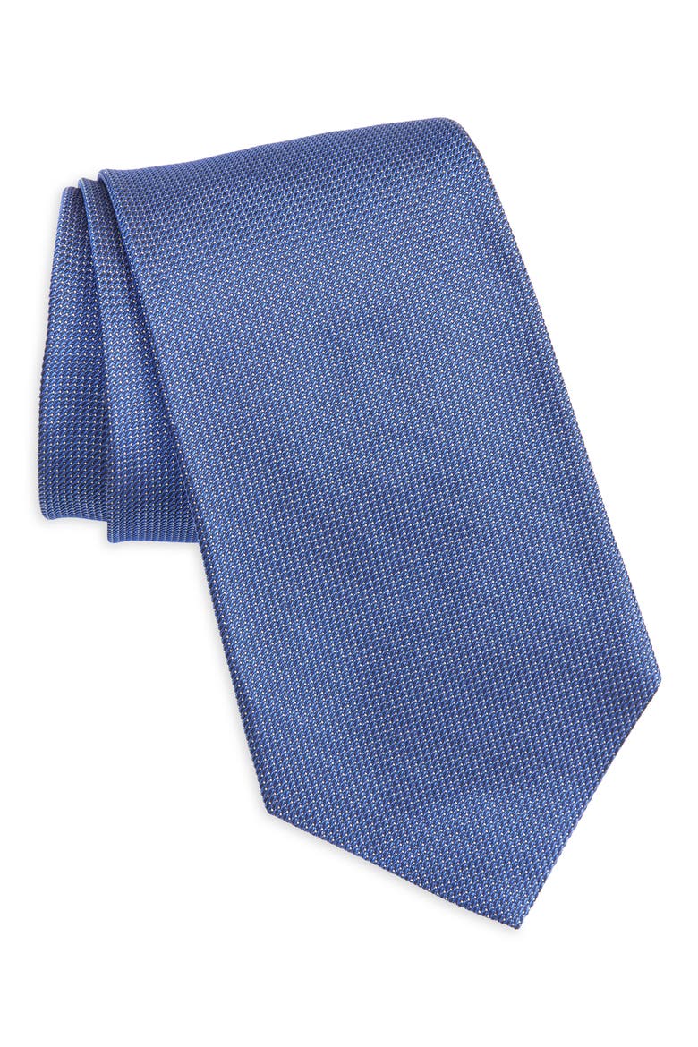 Bond St. Silk Jacquard Tie, Main, color, NAVY/ BLUE