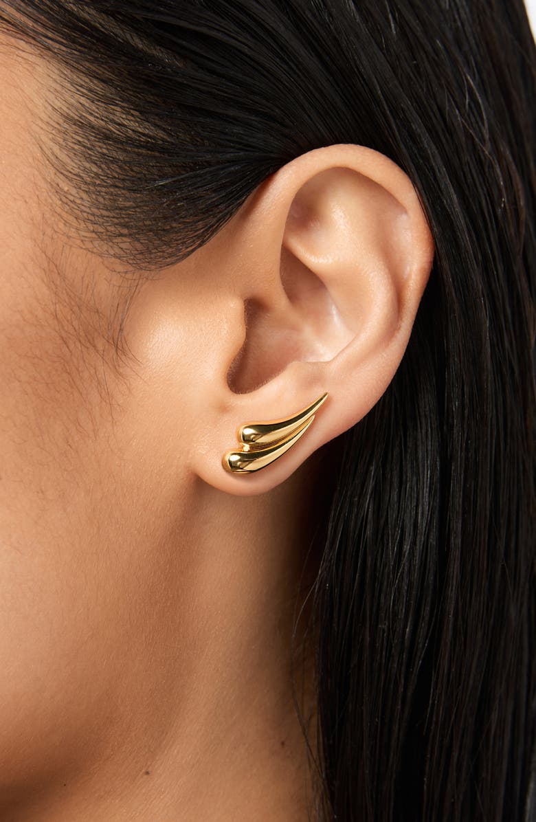 Ana Luisa Kia Teardrop Stud Earrings, Alternate, color, Gold