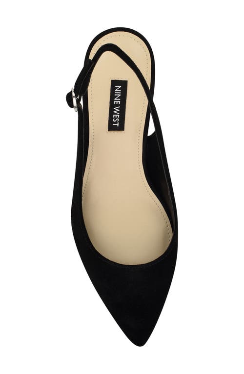 Nine West Kamsee Slingback Pointed Toe Pump In Black
