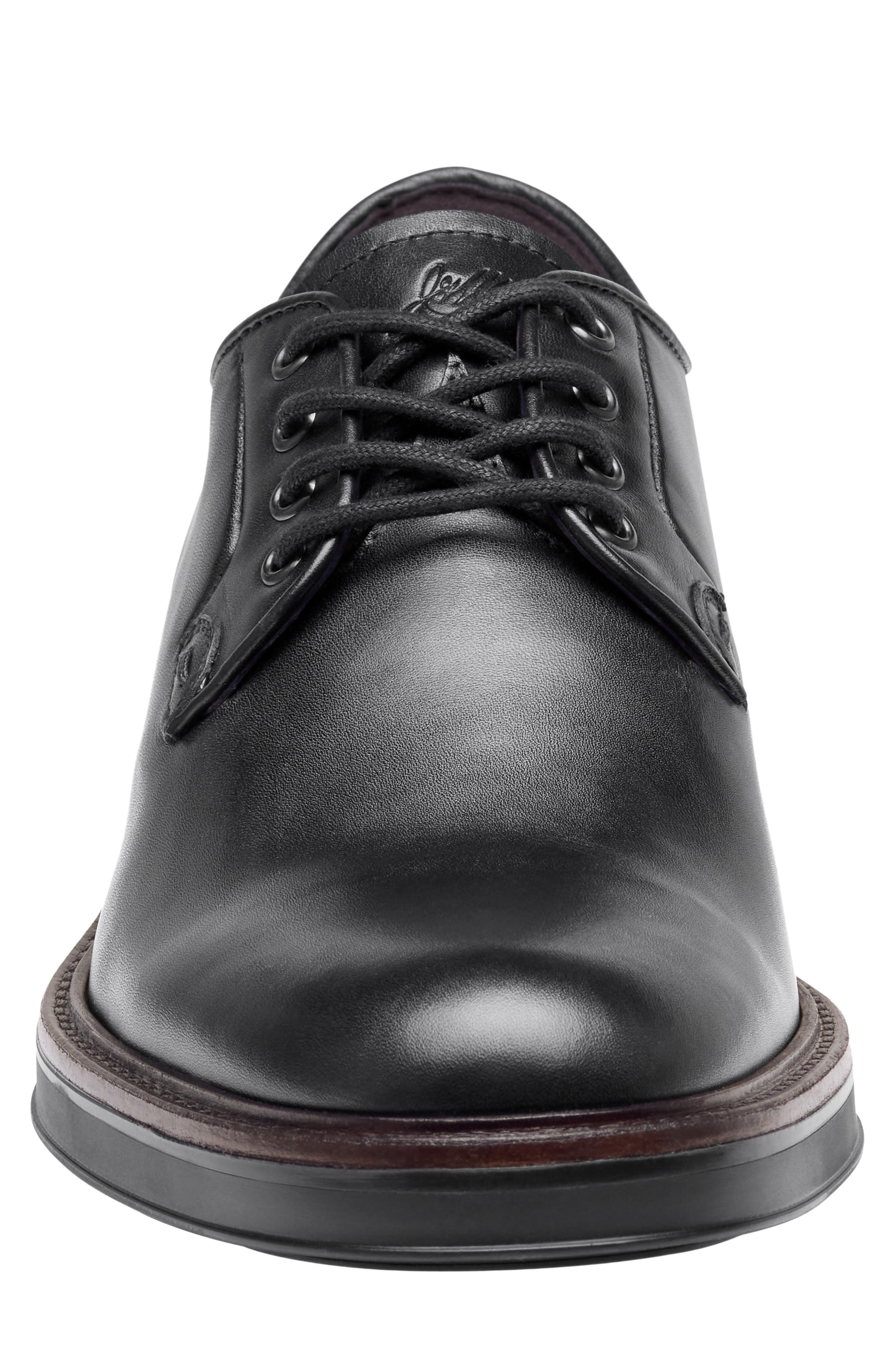 Brady Plain Toe Derby, Alternate, color, BLACK HAND-FINISHED FULL GRAIN