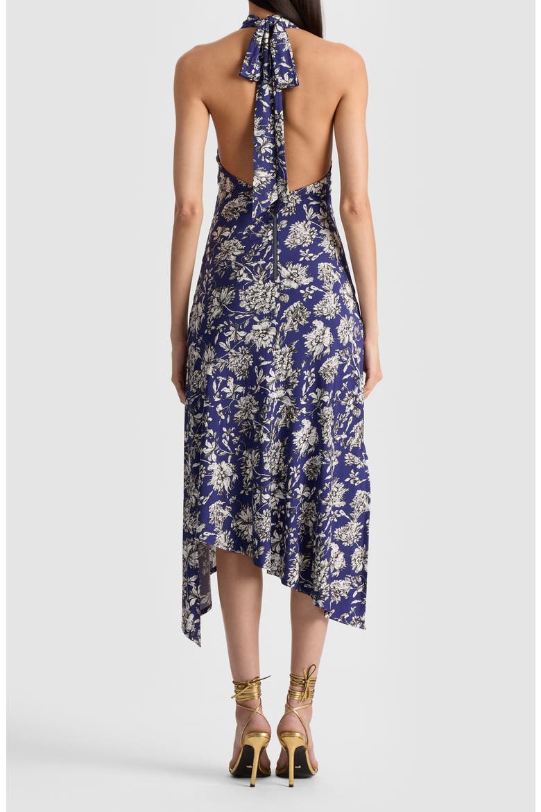 dani asymmetrical dress Dani Floral Asymmetric Halter Dress
