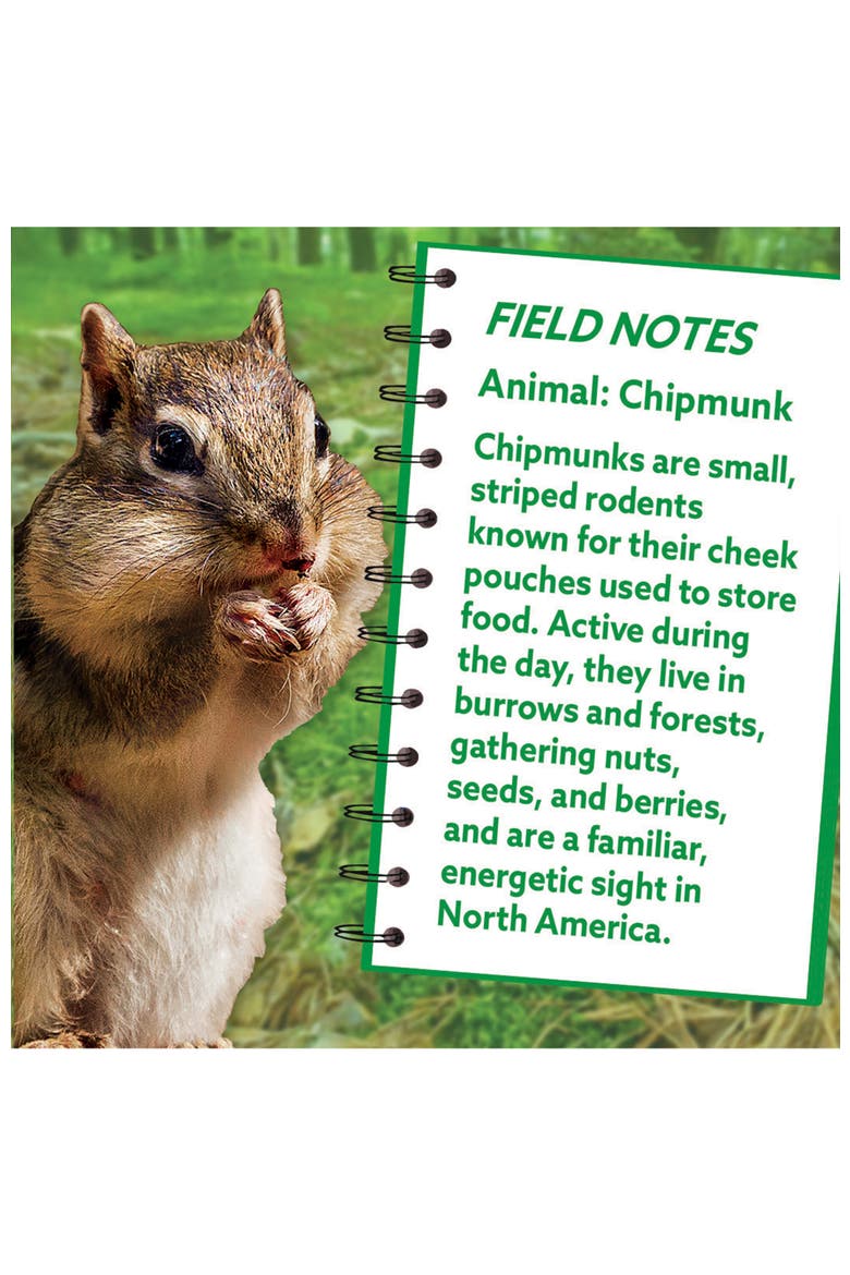 Chipmunk 100 Piece Shaped Jigsaw Puzzle, Alternate, color, Multicolor
