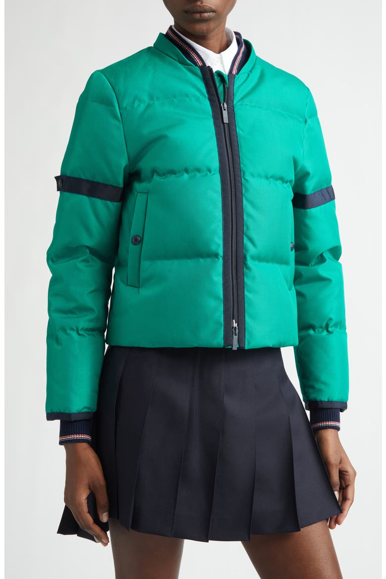 Removable Hood Down Coat, Alternate, color, GREEN