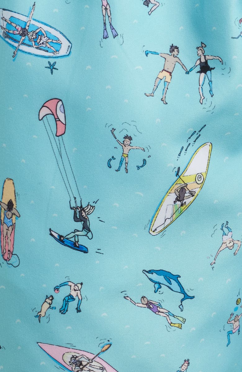 Boardies Sea Folk Mid Length Swim Trunks, Alternate, color, 