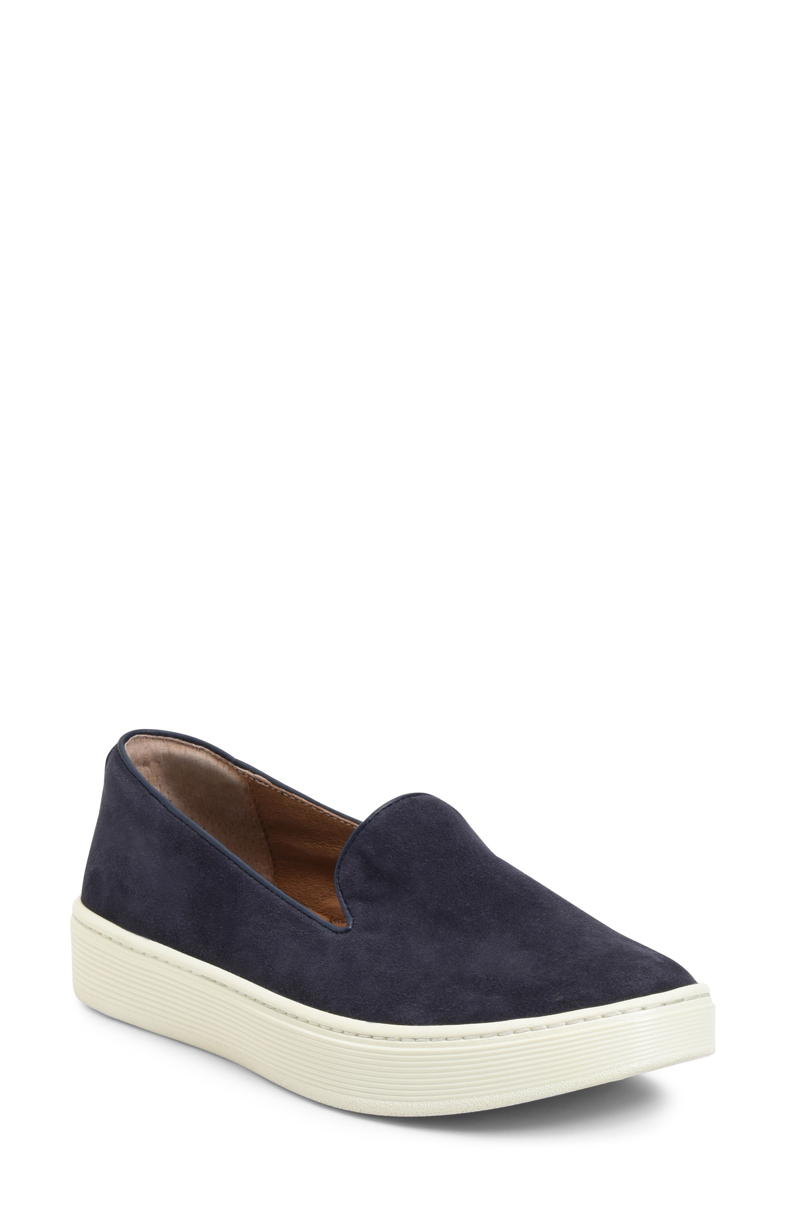 Somers Slip-On Sneaker, Main, color, NAVY SUEDE