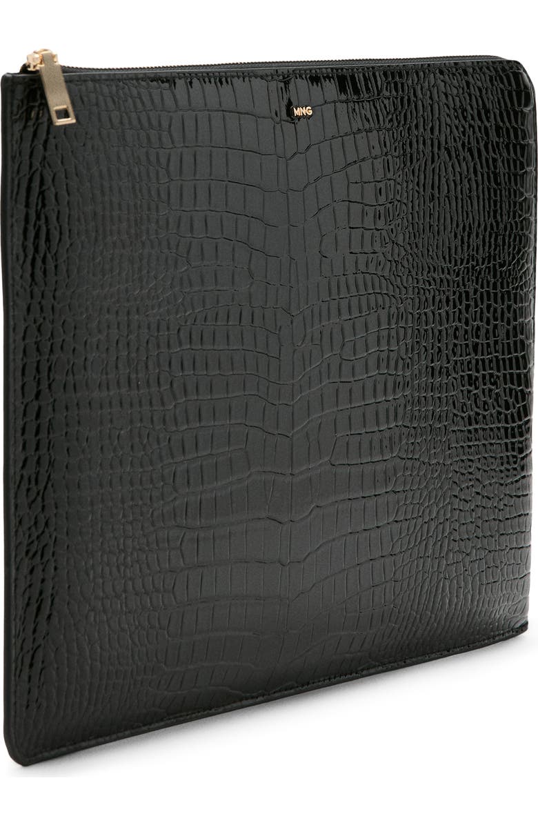 MANGO Croc Embossed Laptop Case, Alternate, color,