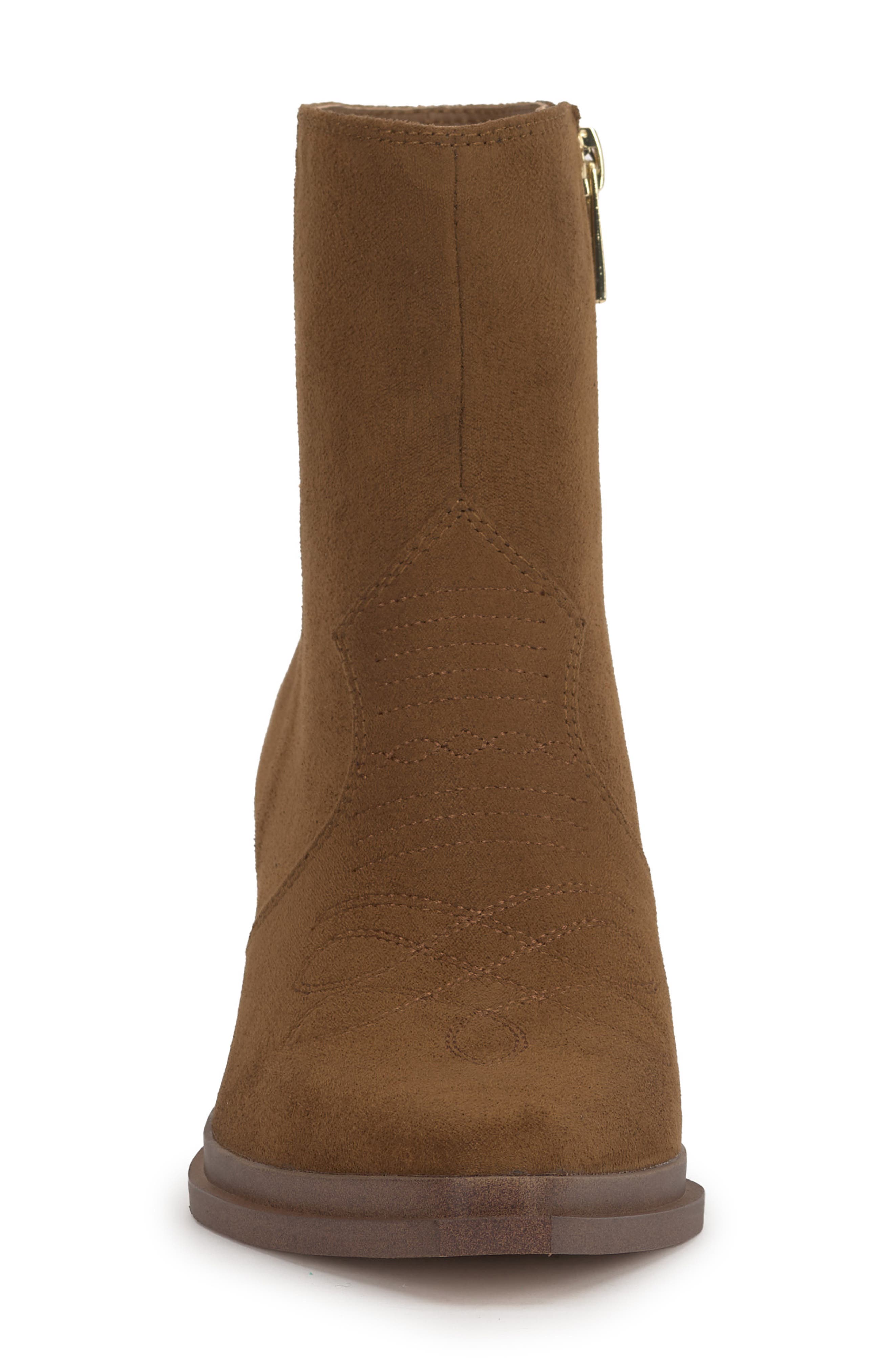 Jessica Simpson Helvona Pointed Toe Bootie, Alternate, color, Safari Brown