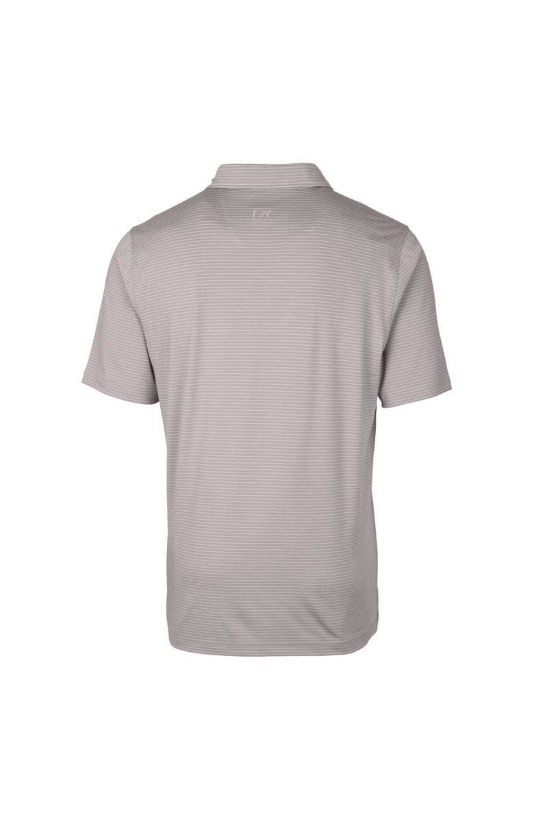 Cutter & Buck Men's Cutter & Buck  Gray Frisco RoughRiders Forge Pencil Stripe Stretch DryTec Polo, Alternate, color, 