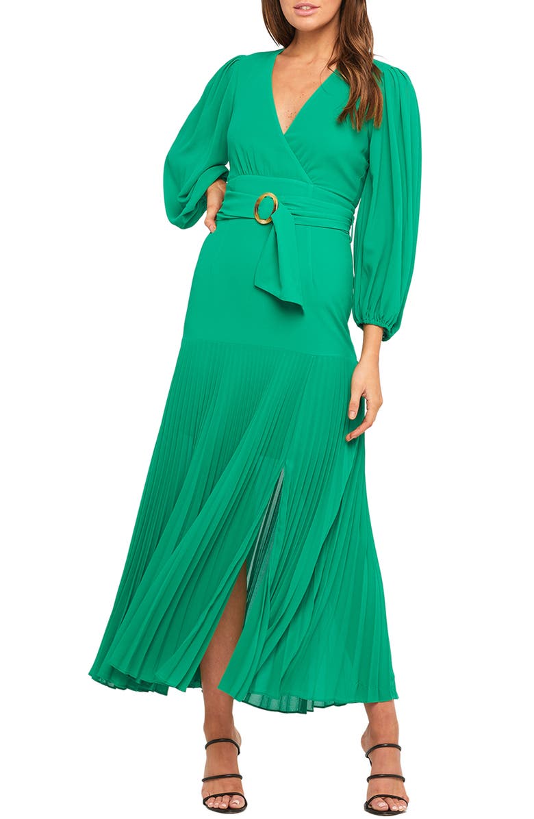 Bardot Daytona Long Sleeve Maxi Dress, Main, color, 