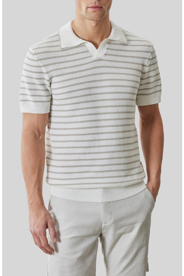 Stellan Stripe Polo, Main, color, WHITE