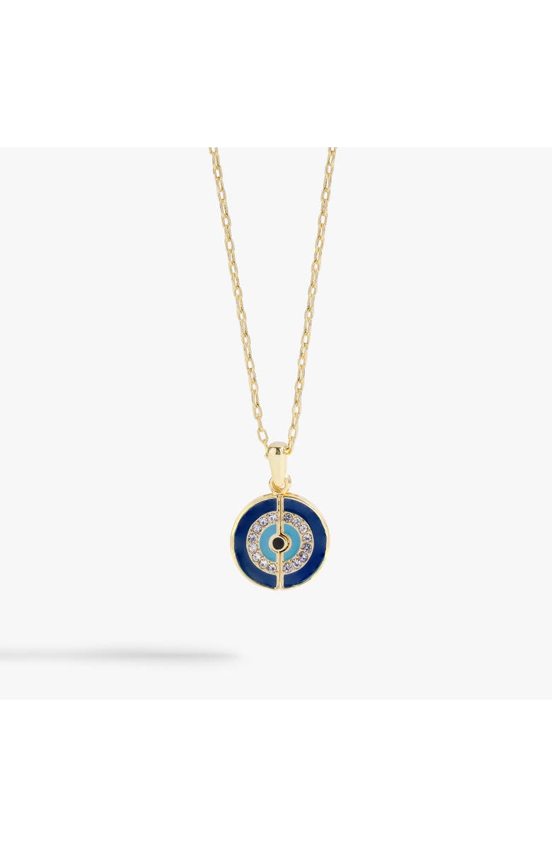 Alex and Ani Evil Eye Mantra Necklace, Main, color, Gold
