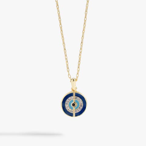 Evil Eye Mantra  Necklace