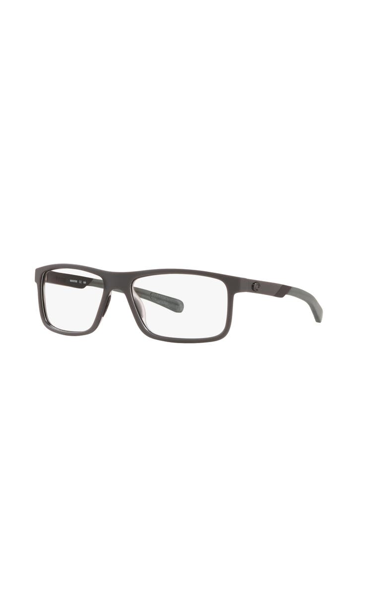 Costa 57mm Rectangle optical glasses, Main, color, Black