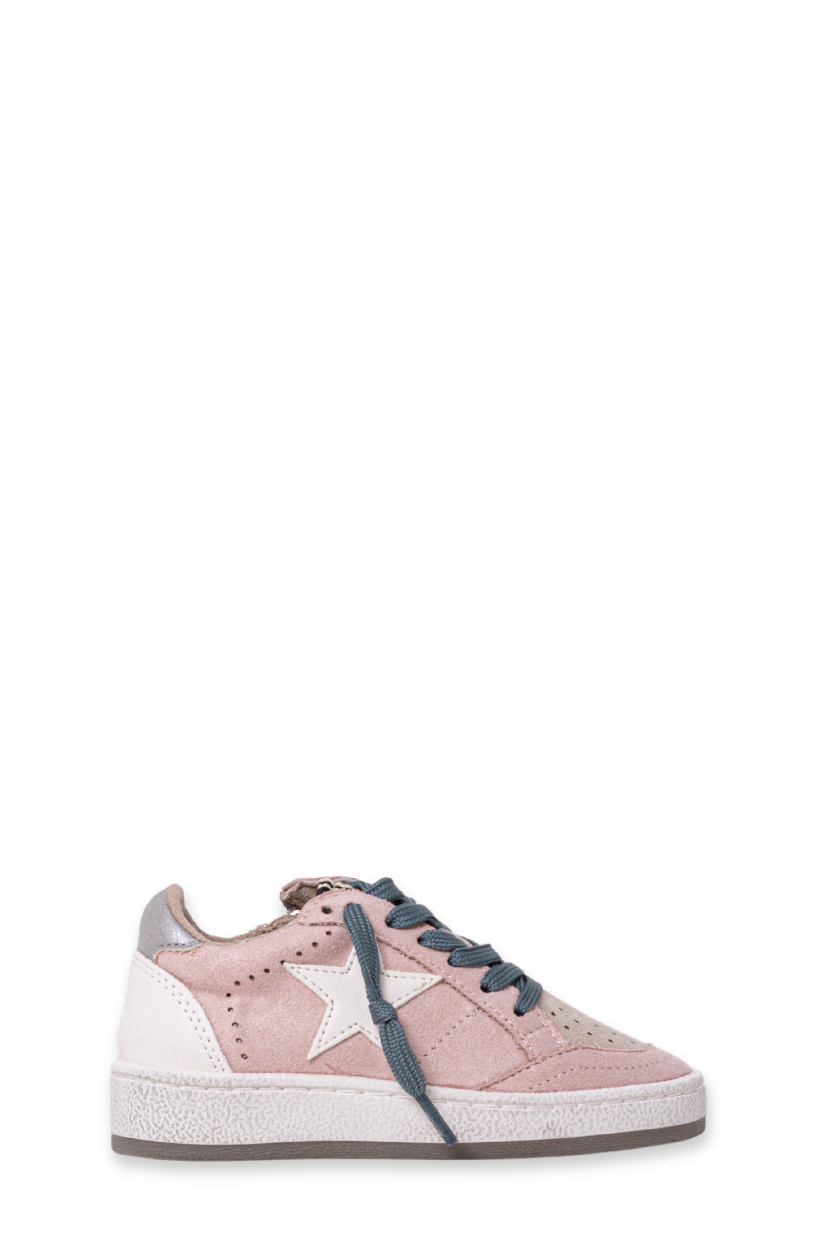 Kids' Paz Mini Sneaker, Alternate, color, PINK SUEDE