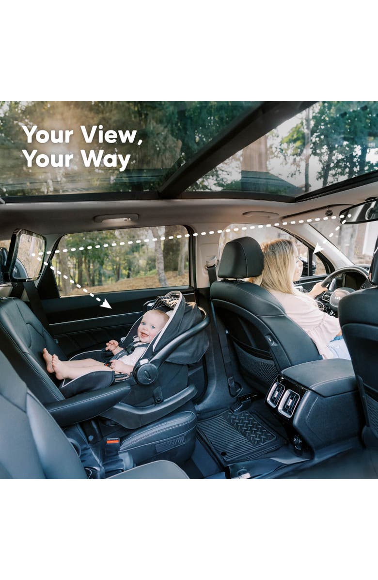 KeaBabies Baby Car Seat Mirror, Alternate, color, Sleek Black