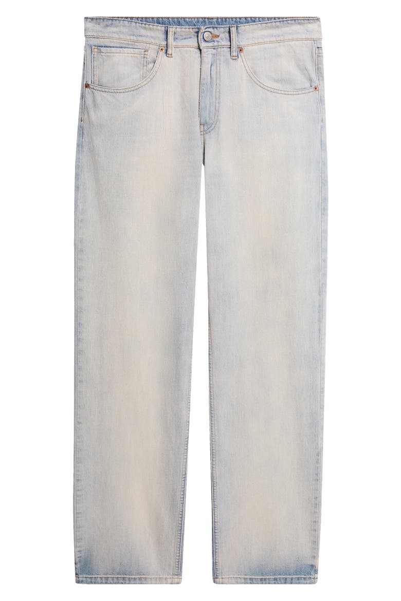 Straight Leg Jeans, Main, color, LIGHT BLUE