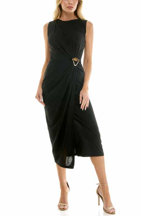 Hardware Waist Midi Dress
