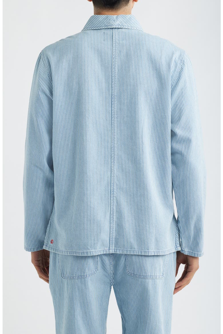 Shepherds Organic Cotton Hickory Stripe Shirt Jacket, Alternate, color, VINTAGE WASH
