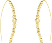 Spero London Beaded Pull Through Sterling Silver Earrings